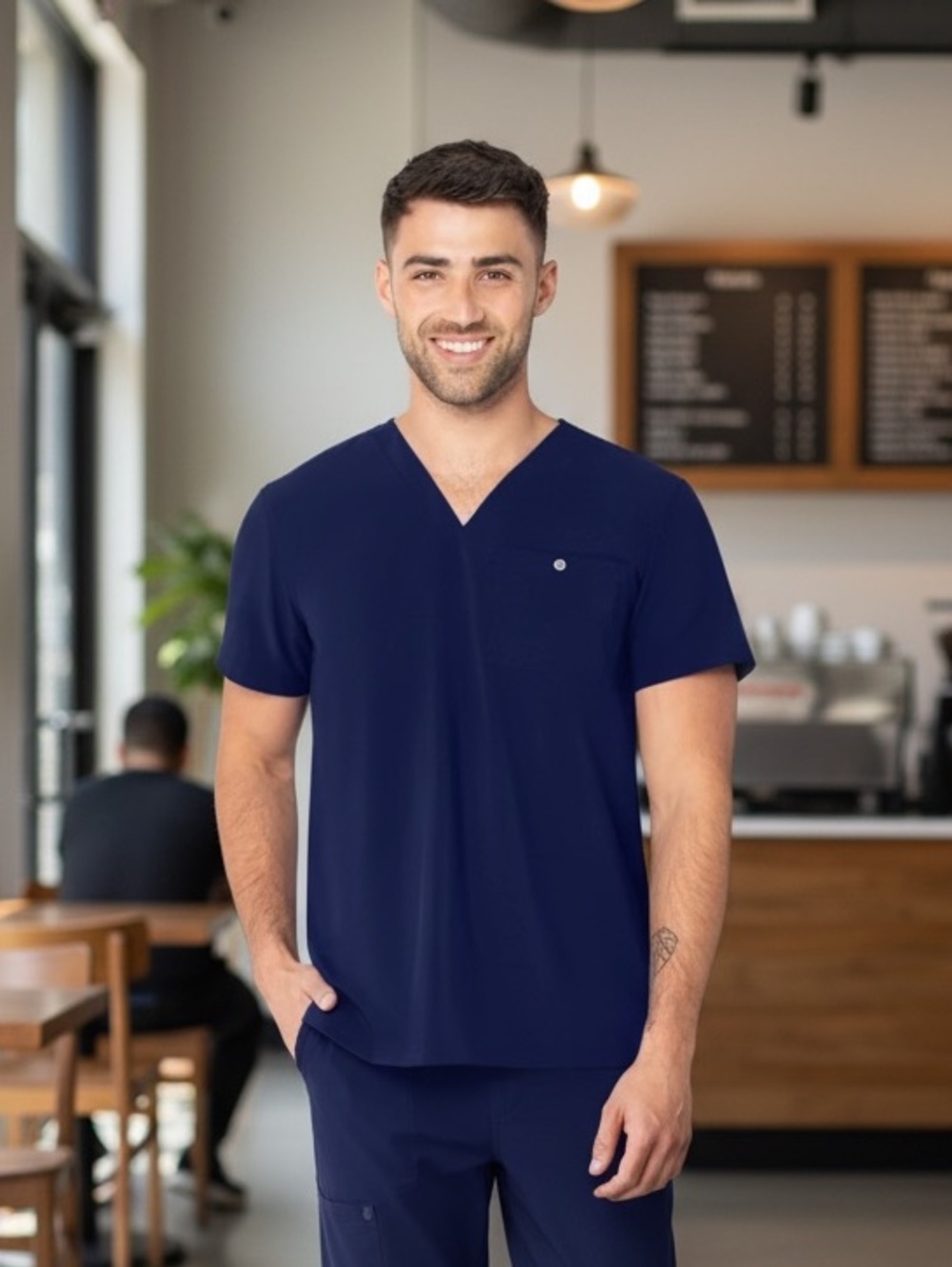 NWT Urbane Performance 9154 One-Pocket Tuckable Scrub Top Size 4XL